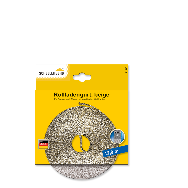 rollladengurt 23 mm/12,0 m beige